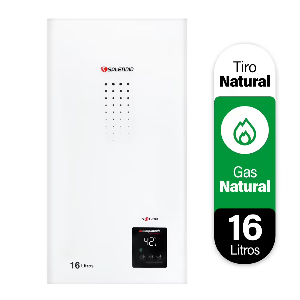 Calefont Tiro Natural 16 Litros Fullcontrol Gas Natural